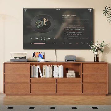 tủ tivi chất liệu gỗ hiện đại