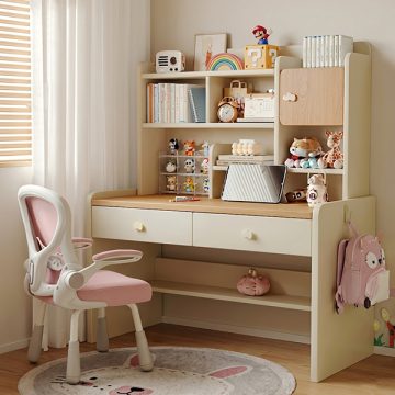 Bàn học trẻ em liền giá sách dễ thương GHT-4326