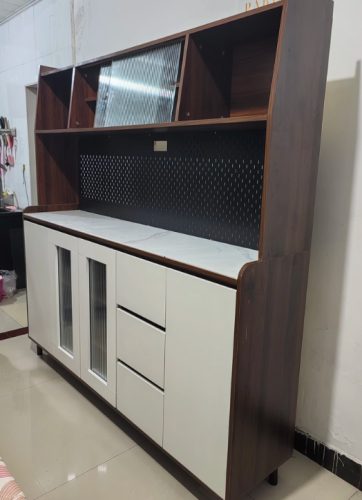 Tủ bếp lưu trữ đa năng cánh kính GHT-5530 photo review