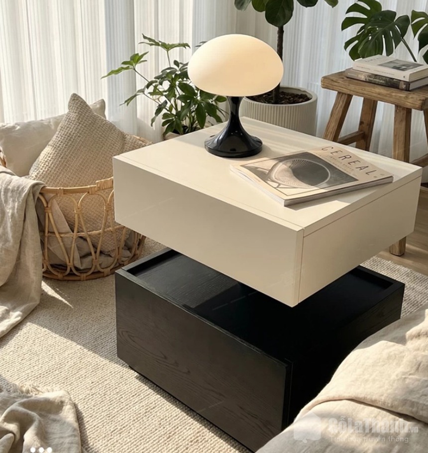 Mẫu tủ đầu giường 2 tầng GHT-5443 Mẫu tủ đầu giường 2 tầng GHT-5443