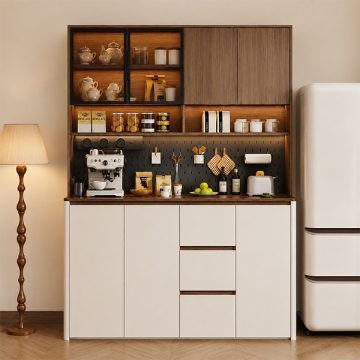 Tủ bát đĩa phối màu sang trọng GHT-5526 - thu vien 5