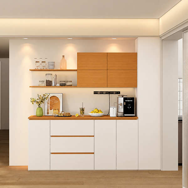 Tủ bếp hiện đại gỗ MDF phủ melamine GHT-5322 Tủ bếp hiện đại gỗ MDF phủ melamine GHT-5322