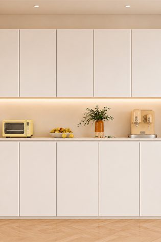 Tủ bếp lưu trữ hiện đại màu trắng GHS-1000