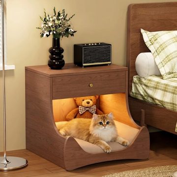 Tủ đầu giường kết hợp nhà cho mèo GHT-5153