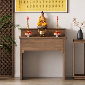 Bàn thờ Phật gỗ công nghiệp đơn giản hiện đại GHT-5518