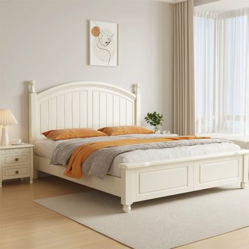 Giường gỗ tự nhiên tân cổ điển GHT-542