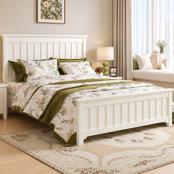 Giường ngủ gỗ tự nhiên mẫu đẹp cao cấp GHT-543