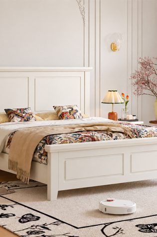 Giường tân cổ điển sang trọng gỗ tự nhiên GHT-544