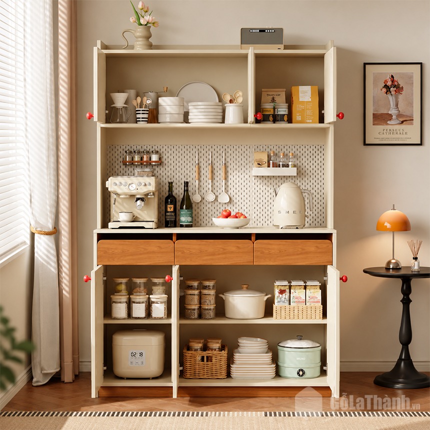 Thiết kế tủ pantry thanh lịch, tối ưu công năng Thiết kế tủ pantry thanh lịch, tối ưu công năng