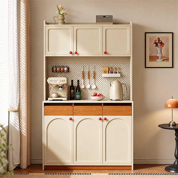 Tủ pantry thanh lịch chất liệu gỗ MDF cao cấp GHT- 5533 Tủ pantry thanh lịch chất liệu gỗ MDF cao cấp GHT- 5533