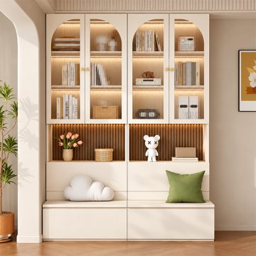 Tủ sách trang trí kết hợp bệ ngồi đọc tiện lợi GHT-5403