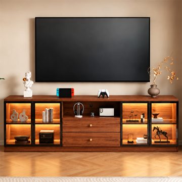 Kệ tivi cánh kính khung nhôm sang trọng GHT-446