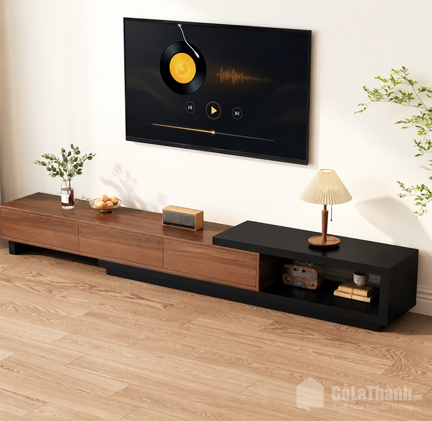 Thiết kế kệ tivi ngăn kéo đa năng hiện đại và tiện dụng