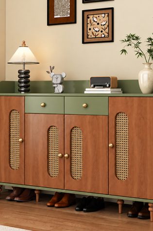 Tủ giày phong cách vintage đẹp hoài cổ GHT-51914