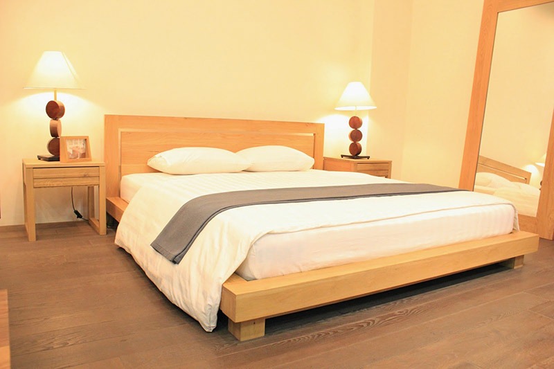 giường gỗ công nghiệp giá rẻ